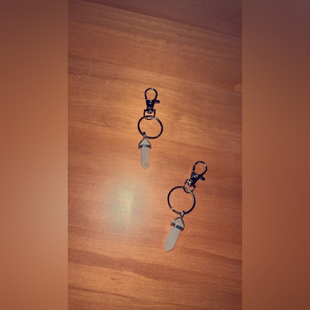 Rose Quartz Keychain